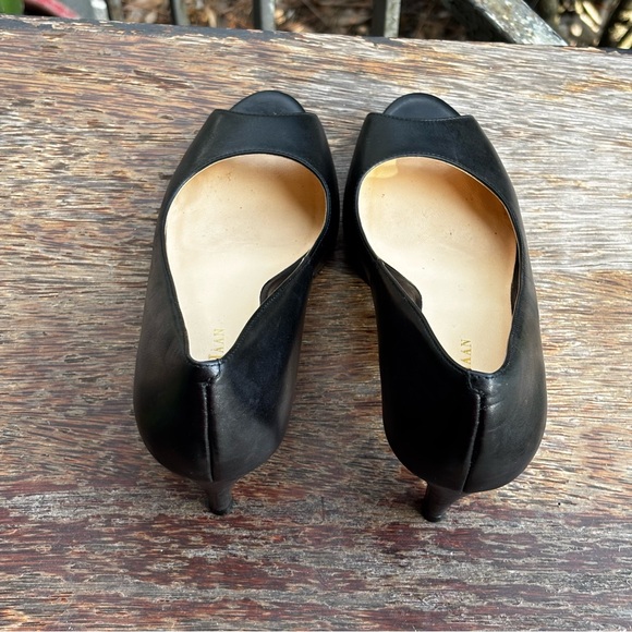 Cole Haan Margot OT II Peep Toe Black Leather Pumps Women’s Size 5.5B - Picture 5 of 16